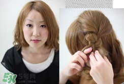 戴帽子的發型女_戴帽子的發型扎法