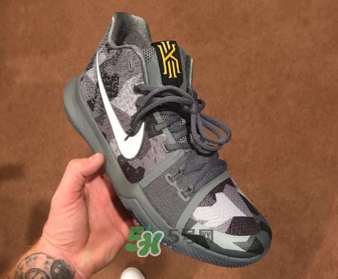 nike kyrie 3 girls eybl會發售嗎？歐文3代精英賽灰色迷彩實物