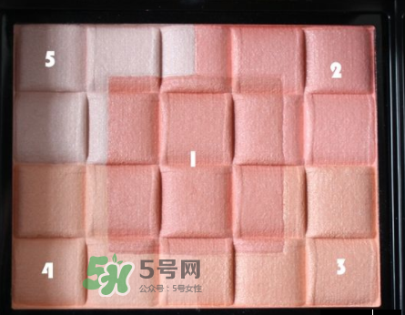 MAQuillAGE心機五色腮紅怎么樣？MAQuillAGE心機五色腮紅試色