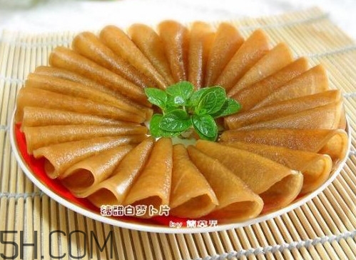 糖醋蘿卜皮怎么做？怎么用菜刀削蘿卜皮和薄蘿卜片
