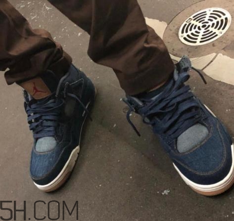 levis與air jordan 4聯名款實物什么樣_多少錢？