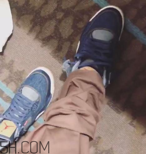 levis與air jordan 4聯名款實物什么樣_多少錢？