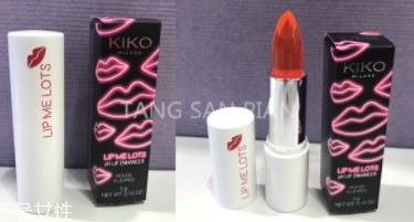 kiko2018情人節限量心形口紅色號試色