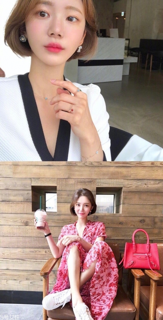 短發波波頭怎么樣好看 知性又輕熟的韓式中分短發