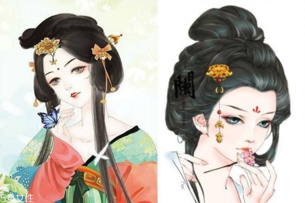 短發古裝發型簡單扎法 古風發型教程